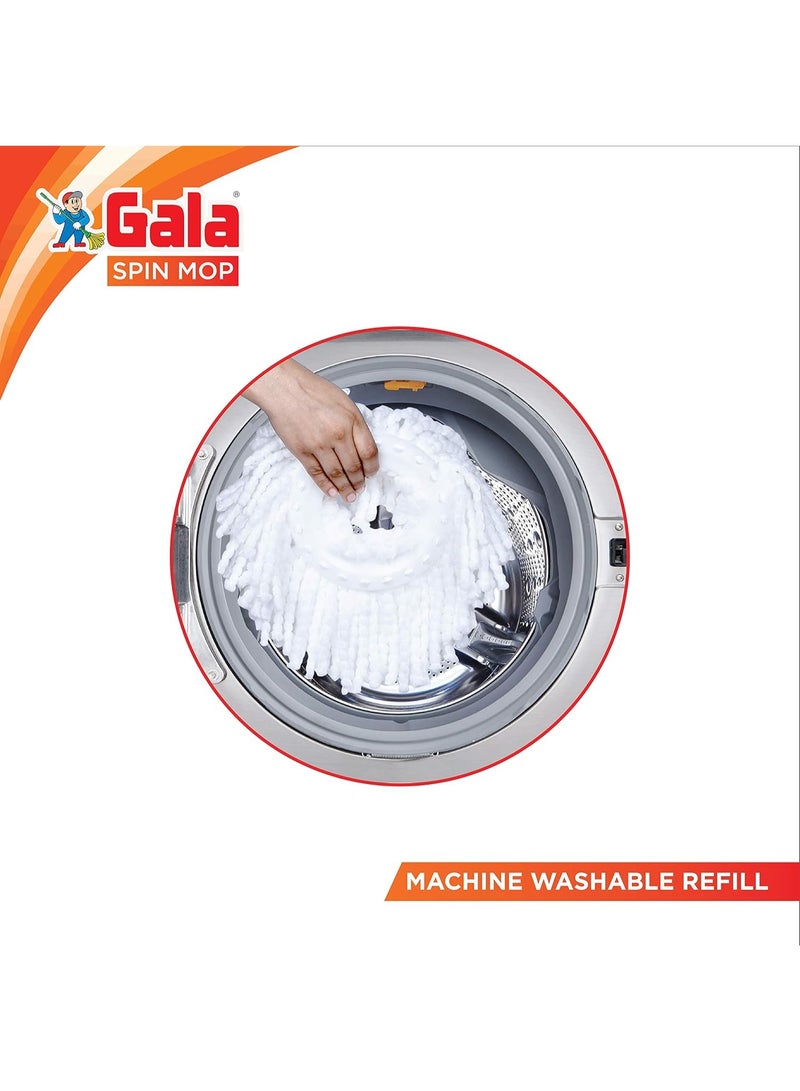 Gala Spin Mop Microfiber Refill, Spin Mop Refill/Floor Mop Refill, Mop Head Refill only,Mop Refills only (White) - Image 5